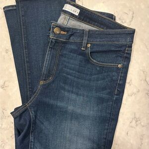 LOFT Dark Blue Curvy Kick Crop Jeans